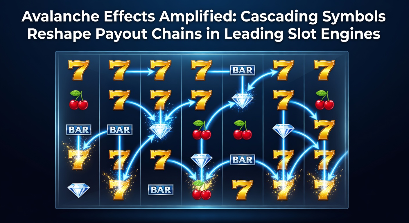 Dynamic cascade of exploding symbols in a modern slot game engine, illustrating chain reaction wins