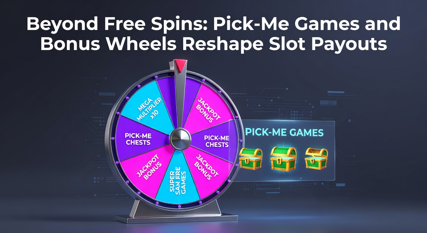 Vibrant slot screen displaying a pick-me bonus round with glowing treasure chests ready for selection, highlighting interactive prize reveals