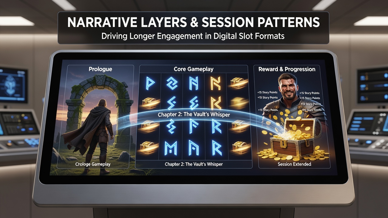Analytics dashboard showing extended session durations linked to narrative progression milestones