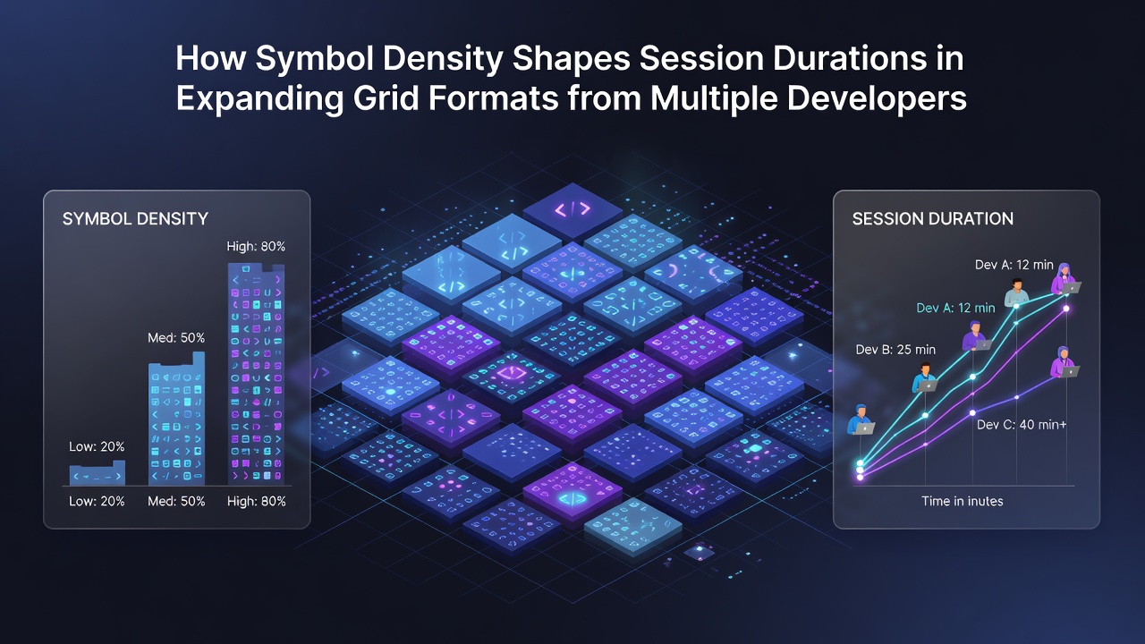 Expanding grid slot interface showing dense symbol arrangements across multiple reels during active gameplay