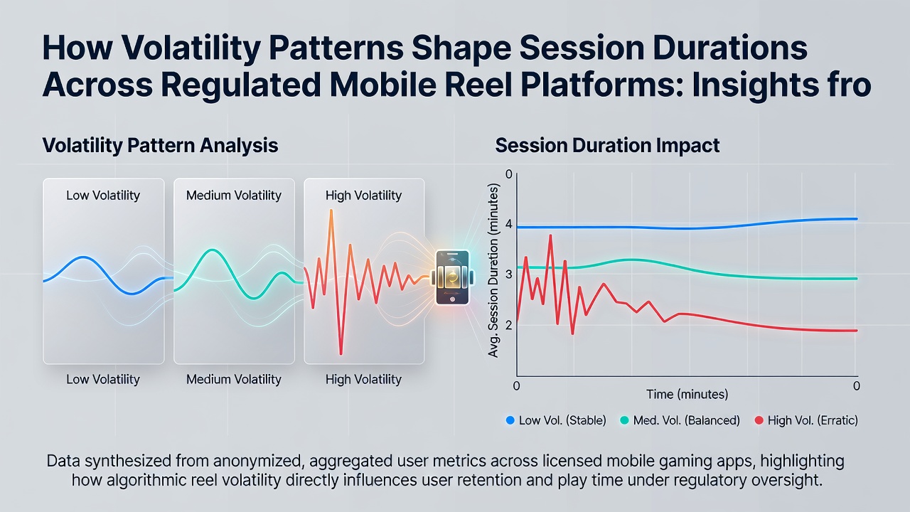 Charts illustrating session duration trends linked to volatility levels in mobile gaming