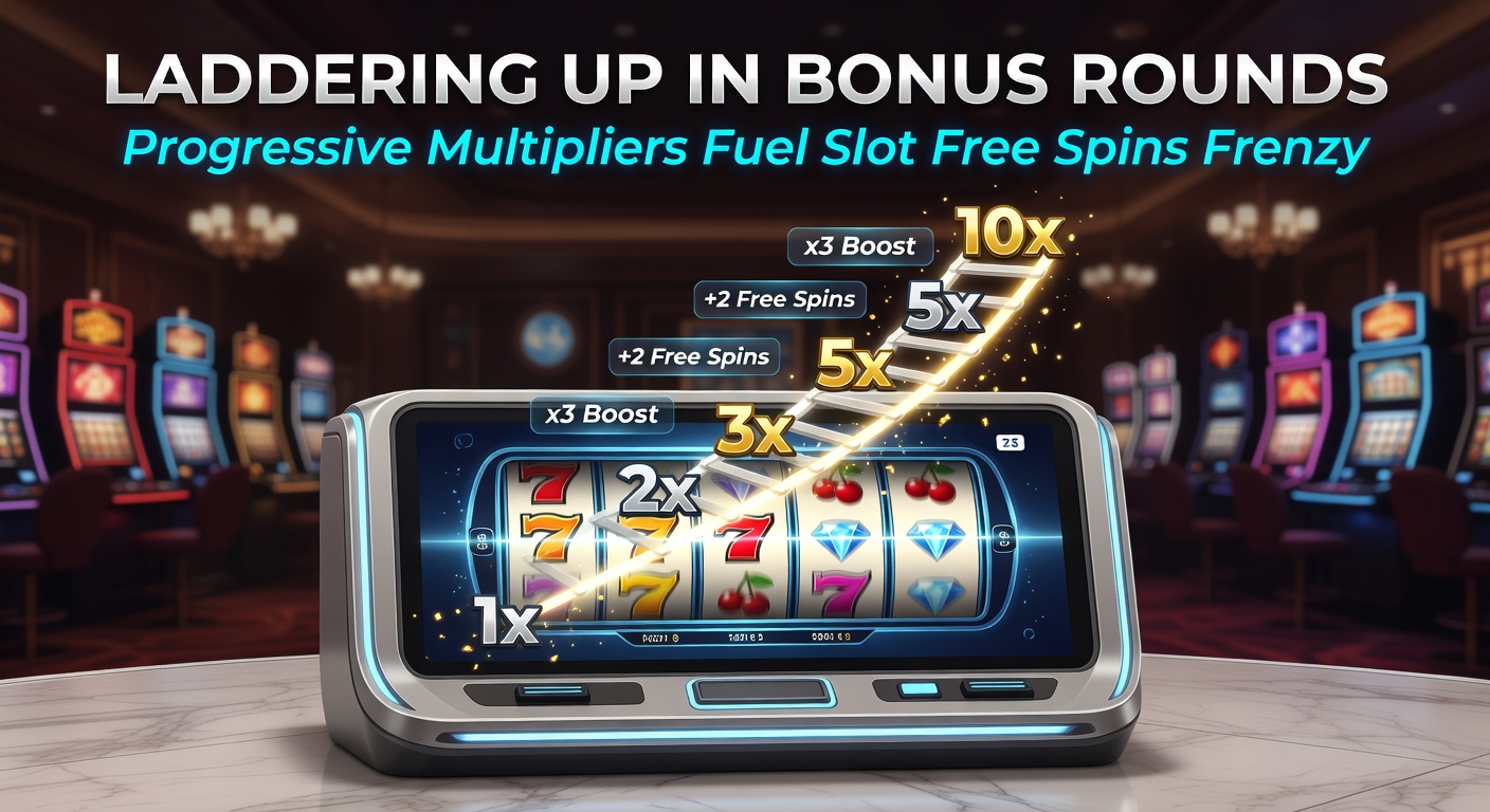 Close-up of a slot bonus meter filling progressively, with multiplier levels lighting up rung by rung amid exploding symbols and coin showers during intense free spins