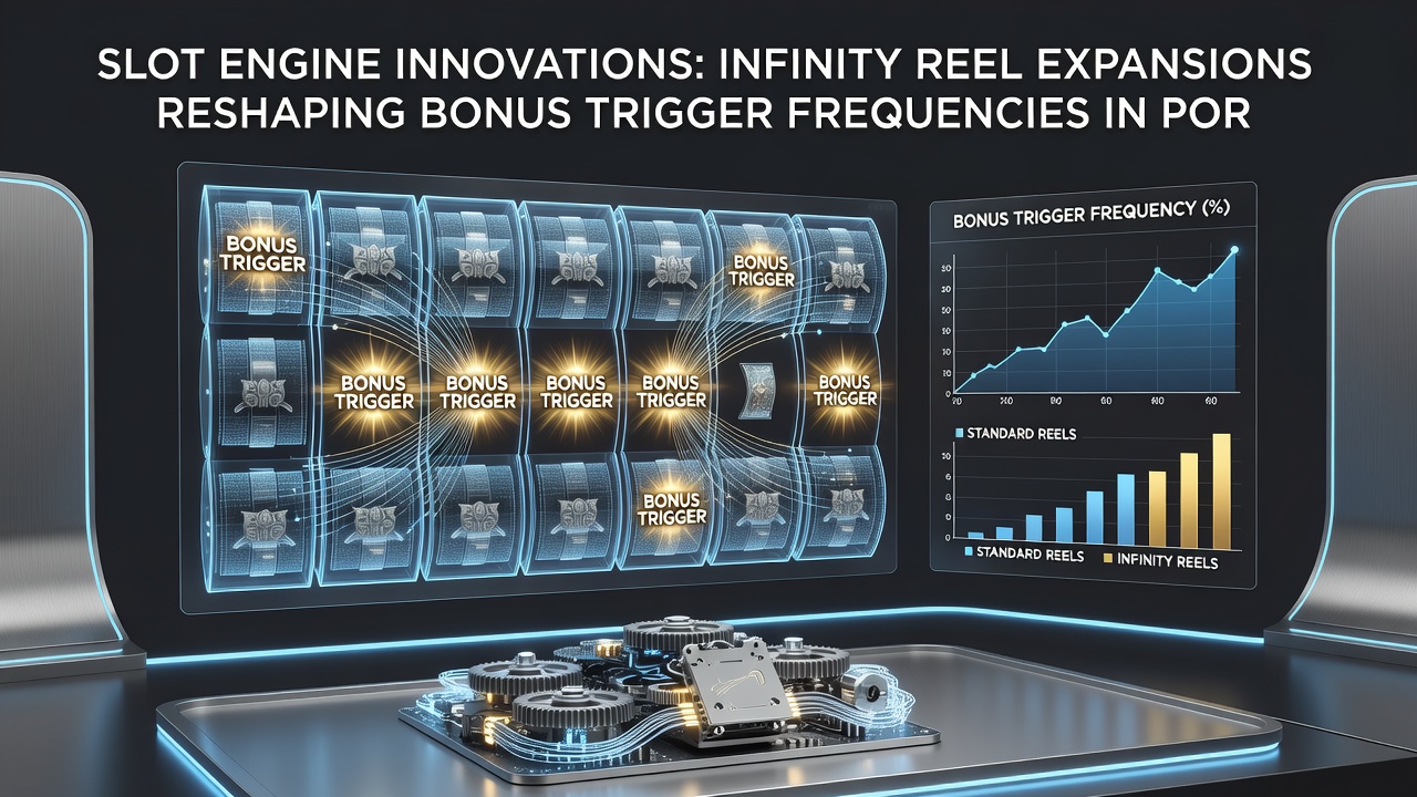 Mobile slot interface showing expanded infinity reels during a bonus trigger sequence
